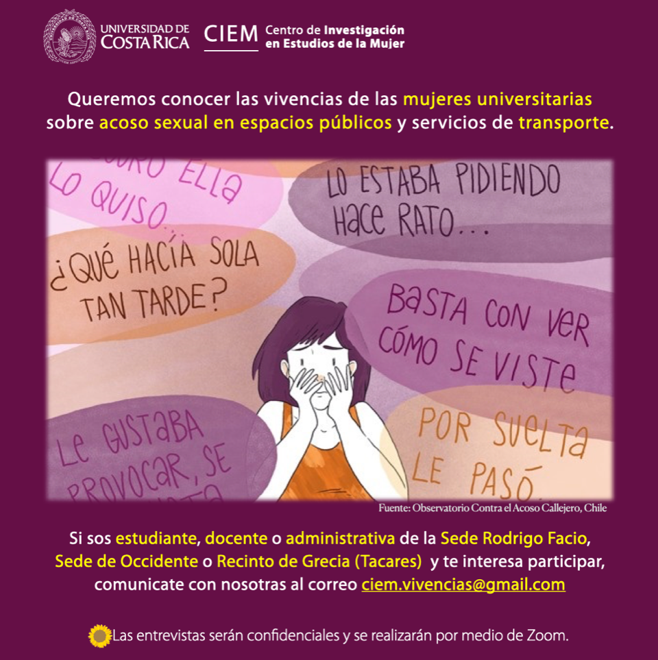 Queremos conocer las vivencias de las mujeres universitarias sobre acosos sexual en espacios públicos y servicios de transporte