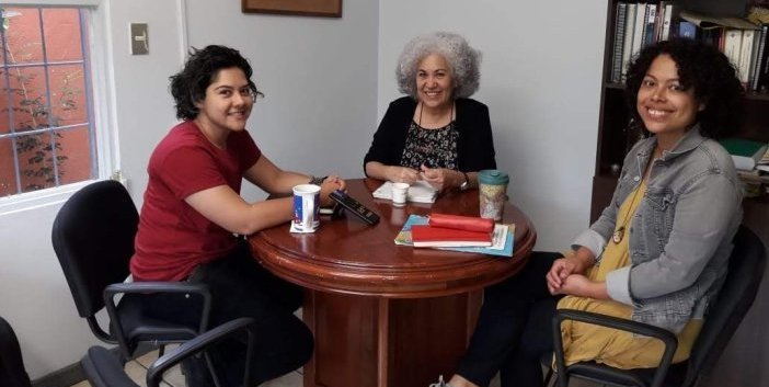 Eida Martínez, Silvia Rivera y Nathan Romano Solís