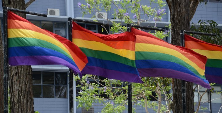 Banderas multicolores