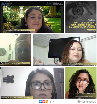 Participantes de la actividad “Trata de Personas: Una mirada social en la coyuntura actual”