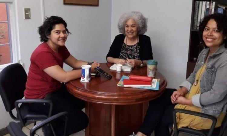 Eida Martínez, Silvia Rivera y Nathan Romano Solís