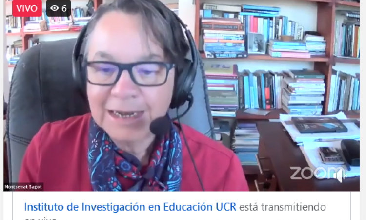 Dra. Montserrat Sagot participando en la Conferencia «La Universidad del siglo XXI: entre la igualdad, el sexismo y el mercado global del saber»